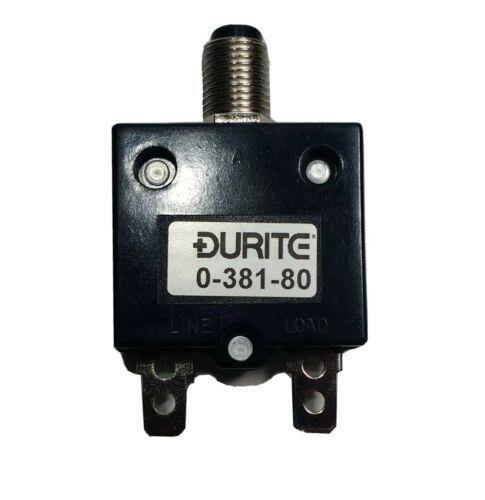 30A Thermal Circuit Breaker Trip Push Button Re-Settable 12V 24V Durite 0-381-80 - Mid-Ulster Rotating Electrics Ltd