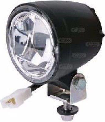 12V 24V BLACK ROUND WORK SPOT LAMP LIGHT ABS PLASTIC H3 BULB HALOGEN 171745 - Mid-Ulster Rotating Electrics Ltd