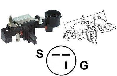12V ALTERNATOR VOLTAGE REGULATOR BRUSH BOX HITACHI ISUZU VAUXHALL OPEL 137584 - Mid-Ulster Rotating Electrics Ltd