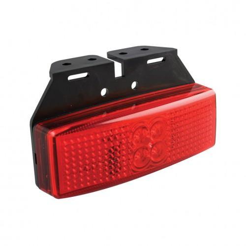 Red Rear End Marker Lamp With Angled Bracket 12V 24V Led Autolamps 1491RM - Mid-Ulster Rotating Electrics Ltd