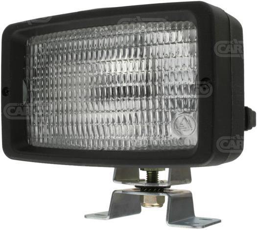 12V 24V BLACK RECTANGLE WORK SPOT LAMP LIGHT SHOCK PROOF PLASTIC H3 BULB HALOGEN 170979 - Mid-Ulster Rotating Electrics Ltd
