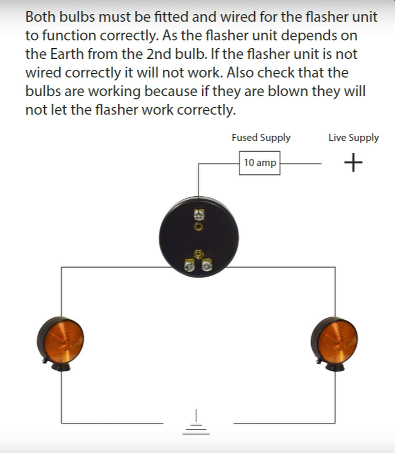 Universal Indicator Switch With Built In Flasher Unit, Illuminates Red When Flashing QTP1710