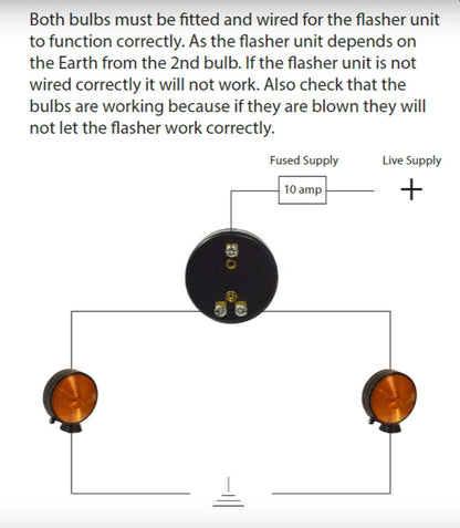 Universal Indicator Switch With Built In Flasher Unit, Illuminates Red When Flashing QTP1710