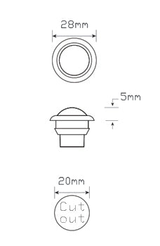 Amber Side Outline Marker Lamp Light 12V 24V Led Autolamps 181Ame