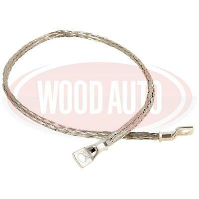 Braided Battery Lead 30" Long 130A 8Mm Terminals Earth Cable Wood Auto Bet1006 - Mid-Ulster Rotating Electrics Ltd