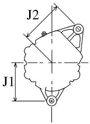 17 Acr 12V Lucas Type Alternator Without Pulley Classic Vintage 16001 - Mid-Ulster Rotating Electrics Ltd