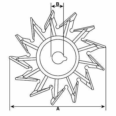 Lucas A127 Alternator Fan And Pulley V Type Belt 17Mm Shaft And Spacer(B) Mure - Mid-Ulster Rotating Electrics Ltd