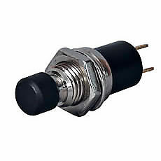 Push On Push Off Switch With Plastic Button Miniature 0.5A @ 30V Durite 0-485-92 - Mid-Ulster Rotating Electrics Ltd