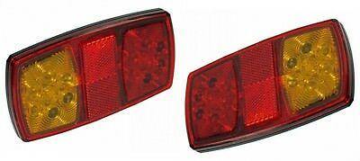 2 X Rear Led Trailer Lamps Rectangle Caravan Light 12V Maypole Mp8685Bl \ Br - Mid-Ulster Rotating Electrics Ltd