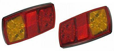 2 X Rear Led Trailer Lamps Rectangle Caravan Light 12V Maypole Mp8685Bl \ Br - Mid-Ulster Rotating Electrics Ltd