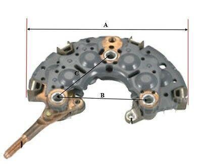 Alternator Rectifier Diode Plate Nippon Denso Toyota Landcruiser Mob Rn08 - Mid-Ulster Rotating Electrics Ltd
