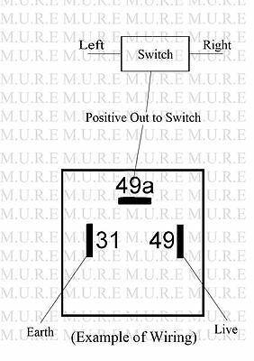 3 Pin Flasher Relay Indicators 12V Unit 48W Light Turn Signal 160474 - Mid-Ulster Rotating Electrics Ltd