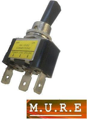 On Off Toggle Switch Flip Flick With Amber Led Tip 12V 30A Car Robinson K861 - Mid-Ulster Rotating Electrics Ltd