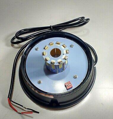 Mini Led Flasher Beacon 3 Bolt Mount Amber Multi Function 12V 24V Maypole Mp4070 - Mid-Ulster Rotating Electrics Ltd