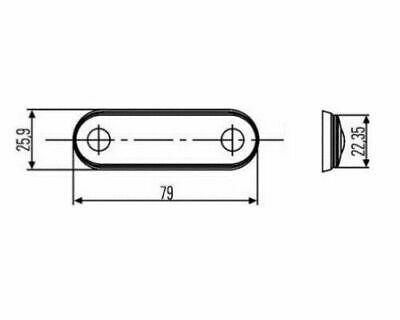 Quick Fit Led Marker Light Amber 12V 24V Hella Style Kelsa Bar Mure Laml001Qf - Mid-Ulster Rotating Electrics Ltd