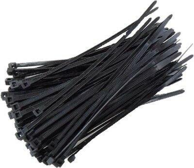 100 X Black Cable Ties 200Mm X 4.8Mm Strong Nylon Ctie Ct2004.8 - Mid-Ulster Rotating Electrics Ltd