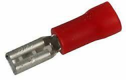100 X 2.8Mm Red Female Spade Terminal Crimp Radio Speaker Wire Ctie Uk T1Pof2805 - Mid-Ulster Rotating Electrics Ltd