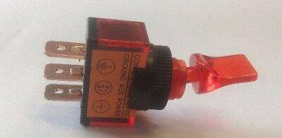 On Off Toggle Switch Flip Flick Red Duckbill Car Dash Robinson K884 - Mid-Ulster Rotating Electrics Ltd