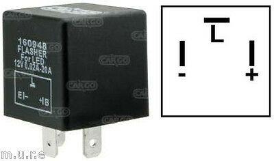 3 Pin Flasher Relay Indicators 12V Unit For Led Light Turn Signal Cargo 160948 - Mid-Ulster Rotating Electrics Ltd