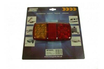 2 X Rear Led Trailer Lamps Rectangle Caravan Light 12V Maypole Mp8685Bl \ Br - Mid-Ulster Rotating Electrics Ltd