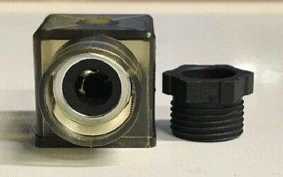Hydraulic Solenoid Valve Plug Din W/ Led Indicator Light 12V 24V 10A Mure Hsv10 - Mid-Ulster Rotating Electrics Ltd