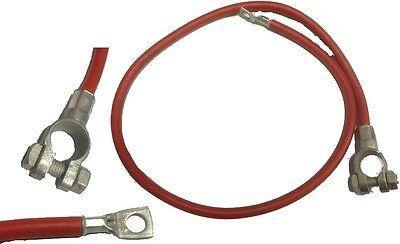 BATTERY LEAD RED 16MM 450MM LONG POSITIVE CABLE M8 EYE BAL1102R WOOD AUTO - Mid-Ulster Rotating Electrics Ltd