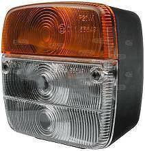 2 X Front Indicator Lamp Flasher Position Square Tractor Massey Etc Cargo 170941 - Mid-Ulster Rotating Electrics Ltd