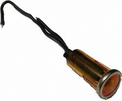 Amber Warning Indicator Light With Chrome Effect Bezel Robinson K131Tb - Mid-Ulster Rotating Electrics Ltd