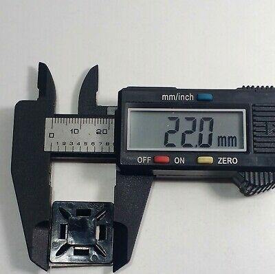 25X Cable Tie Mount Nylon Clips Black Square Wire Cable Tidy Wood Auto Cma1400 - Mid-Ulster Rotating Electrics Ltd
