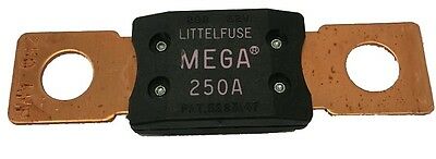Mega Fuse 250 Amp Bolt Down M8 Pink Copper Ends 12V 24V 32V Cargo 192230 - Mid-Ulster Rotating Electrics Ltd