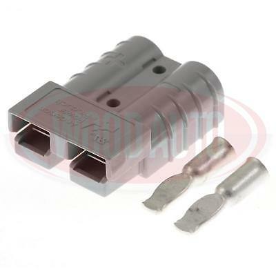 Genuine Anderson 50 Amp Small Grey 600V Battery Connector Plug Wood Auto Ter3010 - Mid-Ulster Rotating Electrics Ltd