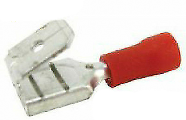 50 X 6.3Mm Red Piggy Back Spade Terminals Connectors Crimp Ctie Uk T1Pb63508 - Mid-Ulster Rotating Electrics Ltd