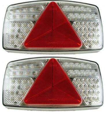 2X Led Combo Trailer Caravan Rear Lamp Light Maypole 12V 24V Mp8603Bl Mp8603Br - Mid-Ulster Rotating Electrics Ltd