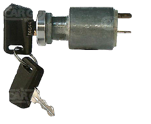 Universal Ignition Switch 3 Terminal 2 Position With 2 Keys Cargo 180025 - Mid-Ulster Rotating Electrics Ltd