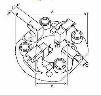 Starter Motor Brush Gear Lucas Type For M50 M127 Magnetti Marelli Wood Bkt469 - Mid-Ulster Rotating Electrics Ltd