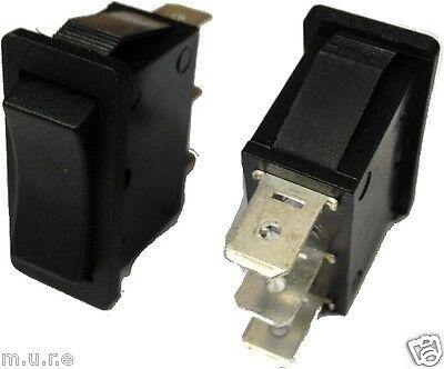 On Off On Rocker Switch Rectangle Black 12V 20A Robinson K405 - Mid-Ulster Rotating Electrics Ltd