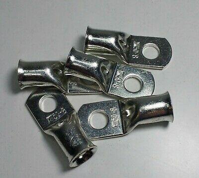 5X 50Mm X M8 Copper Tube Crimp Terminal Ring Battery Cable Eye Wood Auto Ctt5008 - Mid-Ulster Rotating Electrics Ltd