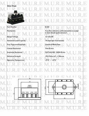 4 Way Circuit Ato Blade Fuse Box / Holder Dual Voltage 12V 24V Robinson K324 - Mid-Ulster Rotating Electrics Ltd