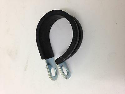 5 X Rubber Lined P Clip Black Size 25 Cable Pipe Wire 25Mm Pclip C-Tie Crlpc8 - Mid-Ulster Rotating Electrics Ltd