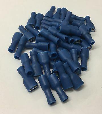 50 Male & 50 Female 6.3Mm Insulated Blue Spade Crimp Ctie Uk T2Pofti63508/M63508 - Mid-Ulster Rotating Electrics Ltd