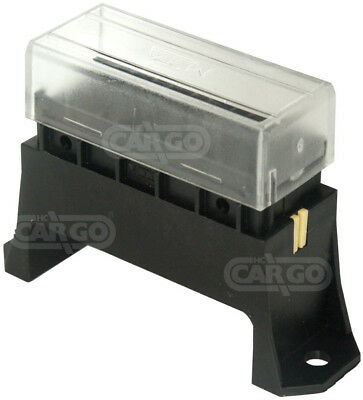 6 Way Blade Spade Type Fuse Box Holder Bottom Entry Cargo 191165 - Mid-Ulster Rotating Electrics Ltd