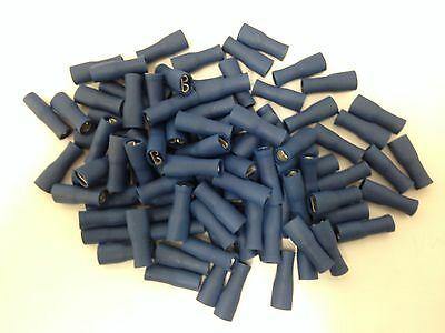 50 X 4.8Mm Blue Insulated Fm Spade Terminal Connector Crimp Ctie T2Pofti47508 - Mid-Ulster Rotating Electrics Ltd