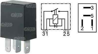 4 Pin Make & Break Relay Mini Compact Micro 12V 25A With Diode Cargo 160364 - Mid-Ulster Rotating Electrics Ltd