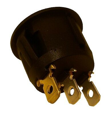 On-Off Rocker Switch Round With Red Led Car Lorry Dash 12V 24V Durite 0-531-05 - Mid-Ulster Rotating Electrics Ltd