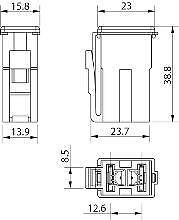 65 Amp Pal Japanese Fuse Slow Blow 2935 Series Black 12V 24V 32V Cargo 191833 - Mid-Ulster Rotating Electrics Ltd