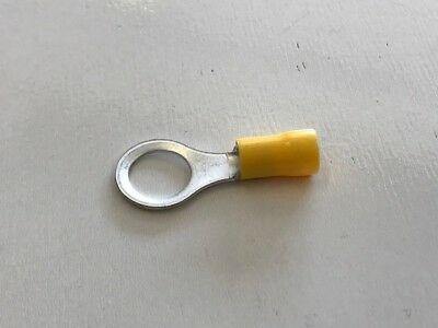 50 X 10Mm M10 Yellow Ring Terminals Insulated S Electrical Crimp Ctie T3R10 - Mid-Ulster Rotating Electrics Ltd