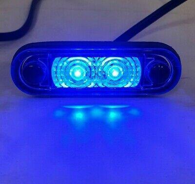 Quick Fit Led Marker Light Blue 12V 24V Hella Style Kelsa Bar Mure Laml005Qf - Mid-Ulster Rotating Electrics Ltd