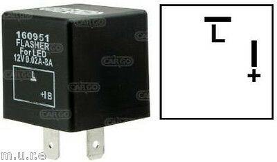 2 Pin Flasher Unit Relay Indicators 12V For Led Light Turn Signal Cargo 160951 - Mid-Ulster Rotating Electrics Ltd