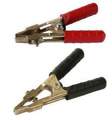 2X Jump Lead Charger Clamp Small Battery Crocodile Clip Plated Cargo 192387 & 86 - Mid-Ulster Rotating Electrics Ltd