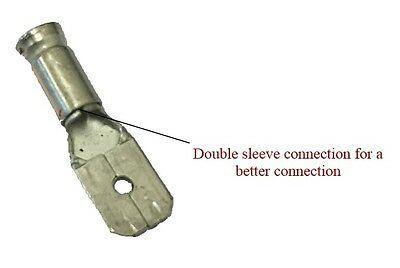 50 Male 50 Female 6.3Mm Blue Spade Crimp Terminals Ctie Uk T2Pof63508 - Mid-Ulster Rotating Electrics Ltd